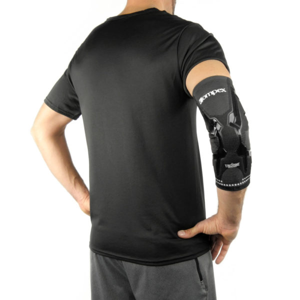 Stabilizator Łokcia Compex TRIZONE ARM - wido z tyłu ręki