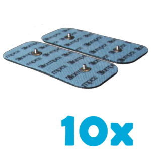 10 opakowań compex elektrody samoprzylepne podwójny klips 5x10 cm