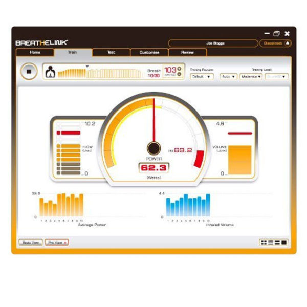 trening oddechowy breatheLINK Trenazer oddechowy PowerBreathe K5