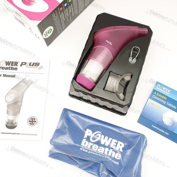 trenazer oddechu powerbreathe rozowy - co jest w pudelku