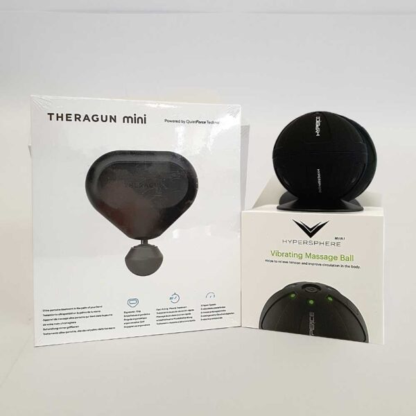 zestaw do regeneracji i masazu mini theragun i hypersphere mini
