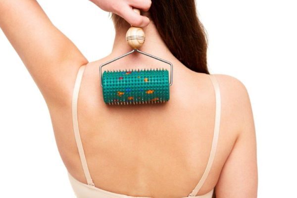 duży wałek Lyapko do masażu kręgosłupa szyjnego