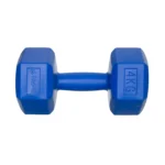 DrFit Hantle sześciokątne heksagony 4 kg niebieskie (2 sztuki)
