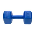DrFit Hantle sześciokątne heksagony 4 kg niebieskie (2 sztuki)