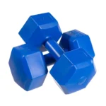 DrFit Hantle sześciokątne heksagony 4 kg niebieskie (2 sztuki)
