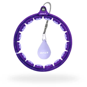DrFit Hula Hop z obciążeniem i licznikiem masujące ciemnofioletowe