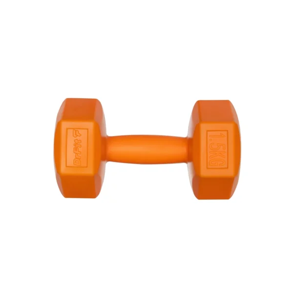 DrFit Hantle sześciokątne heksagony 1,5 kg pomarańczowe (2 sztuki)