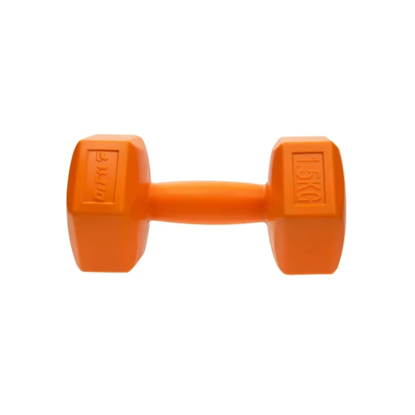 DrFit Hantle sześciokątne heksagony 1,5 kg pomarańczowe (2 sztuki)