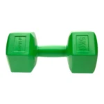 DrFit Hantle sześciokątne heksagony 5 kg zielone (2 sztuki)