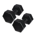 DrFit Hantle sześciokątne heksagony 6 kg czarne (2 sztuki)