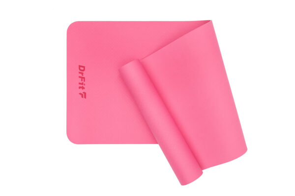 DrFit mata do ćwiczeń fitnessu i rehabilitacji różowa