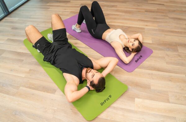 DrFit mata do ćwiczeń fitnessu i rehabilitacji zielona