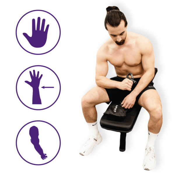 DrFit Zestaw do treningu ręki ściskacz 5 elementów